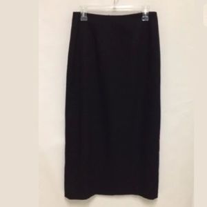 NEW Eddie Bauer Black Skirt -Slit in back